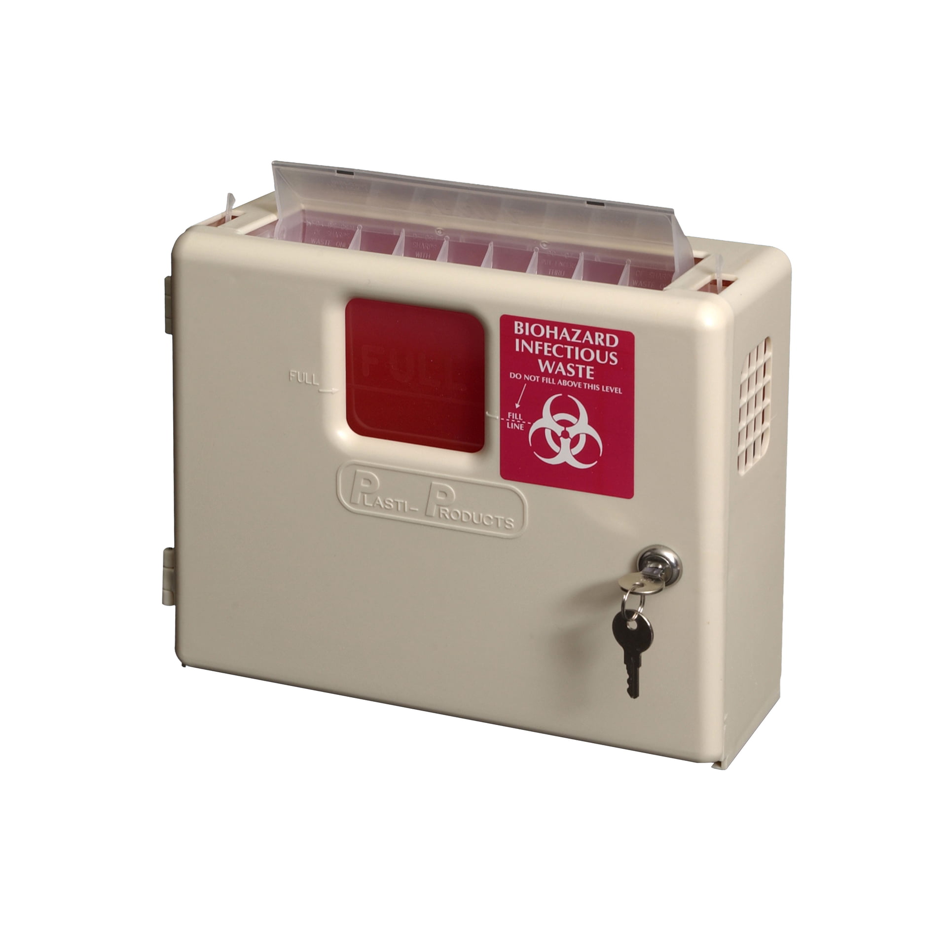 Sharpsコンテナシステム ロック , 1 Each Covidien 5 Q 5 Qt Sold as グローブボックス 壁マウント